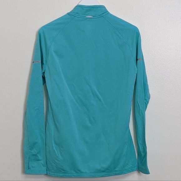Adidas Running Women's Blue Pullover Size Medium Quarter Zip - Picture 7 of 8